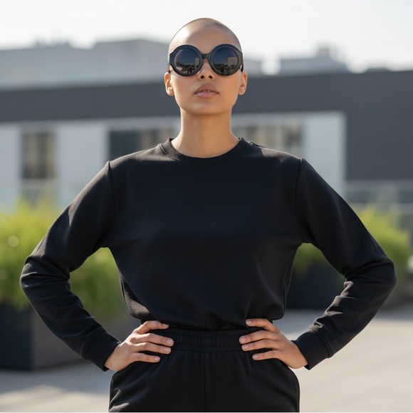 Sean John Accessories - Sean John Black Round Sunglasses with case brand new